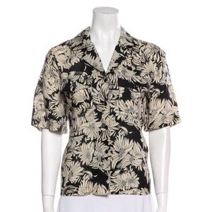 Anine Bing Floral Black and Cream Women's matching set